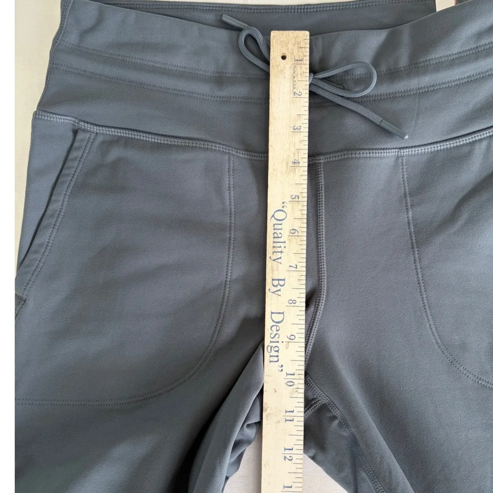 Mondetta High Rise Straight Leg Pants‎ Gray Recycled Polyester Spandex Medium